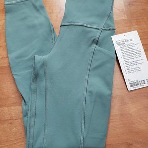 Lululemon Align HR pant pockets 25 tidewater teal 0